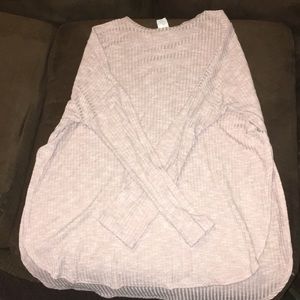 Long sleeve slit shirt